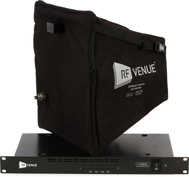 RF Venue COMBINE4 4-channel Antenna Combiner with CP Beam Antenna Package