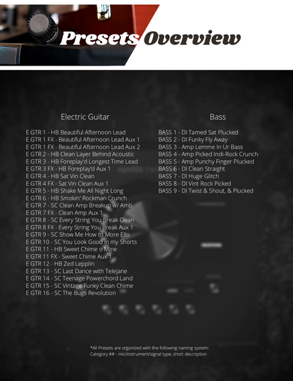 Heritage Classics Sessions Pack - Rackmount Class