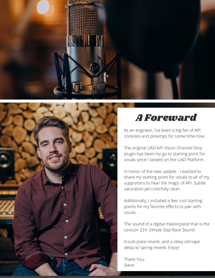 American Console Vocal Chain